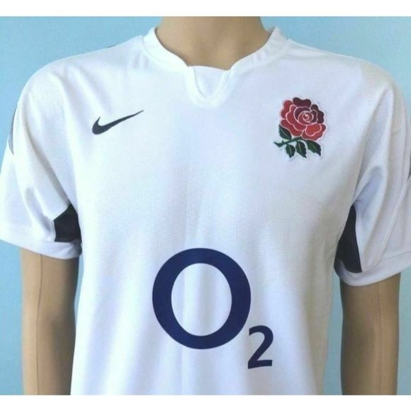 Mens Nike Rugbeia Floreat Ubique Rugby Rose England Size S Athletic Top Logo - Picture 12 of 12